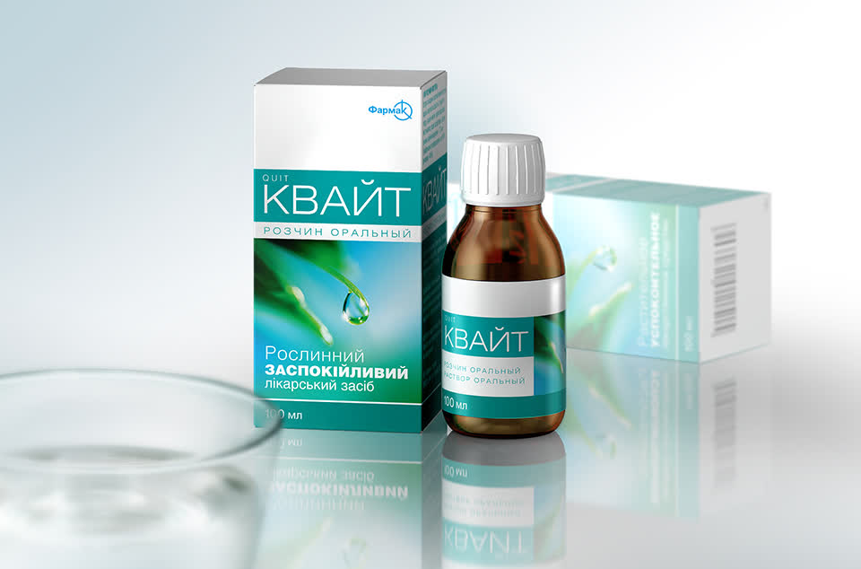 Дизайн лікарського засобу Квайт для фармацевтичної компанії Фармак