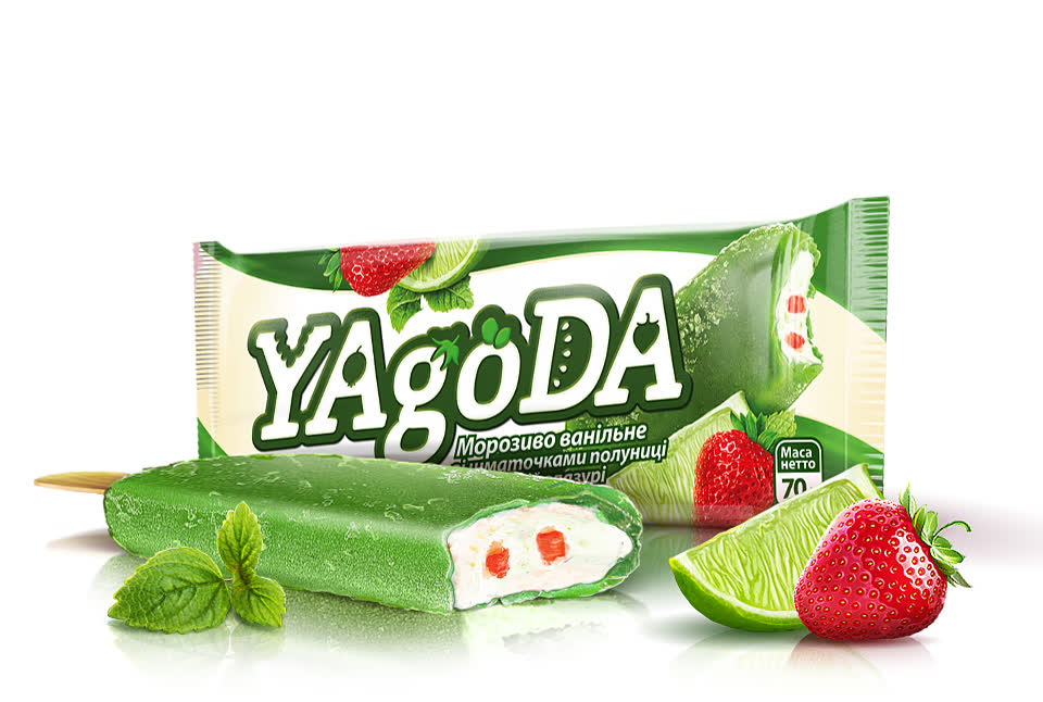 Розробка Бренду Yagoda та дизайн продуктової лінійки морозива