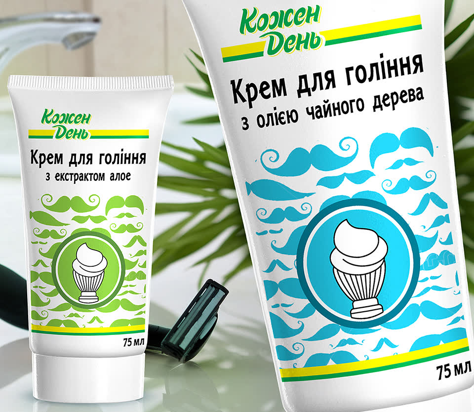 Дизайн крему для гоління