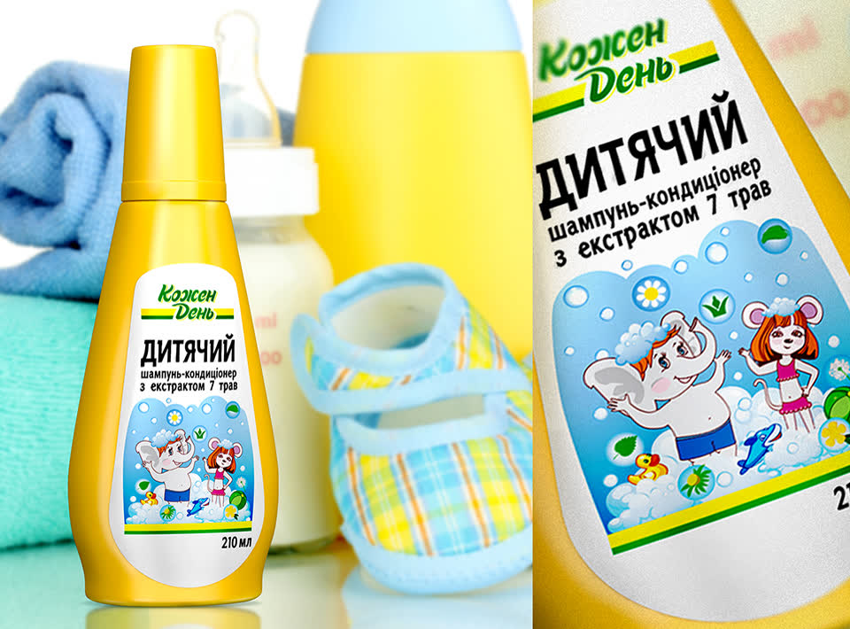 Дизайн дитячого шампуню
